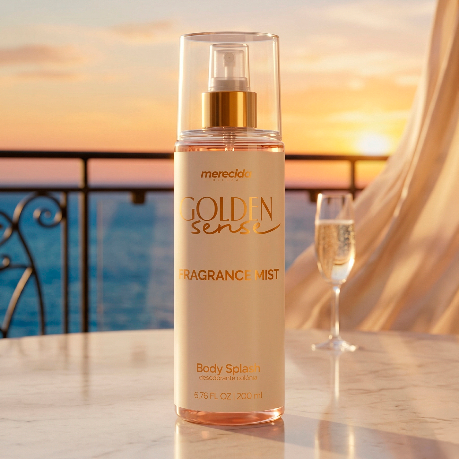 Body Splash Golden Sense - Desodorante Colônia 200ml