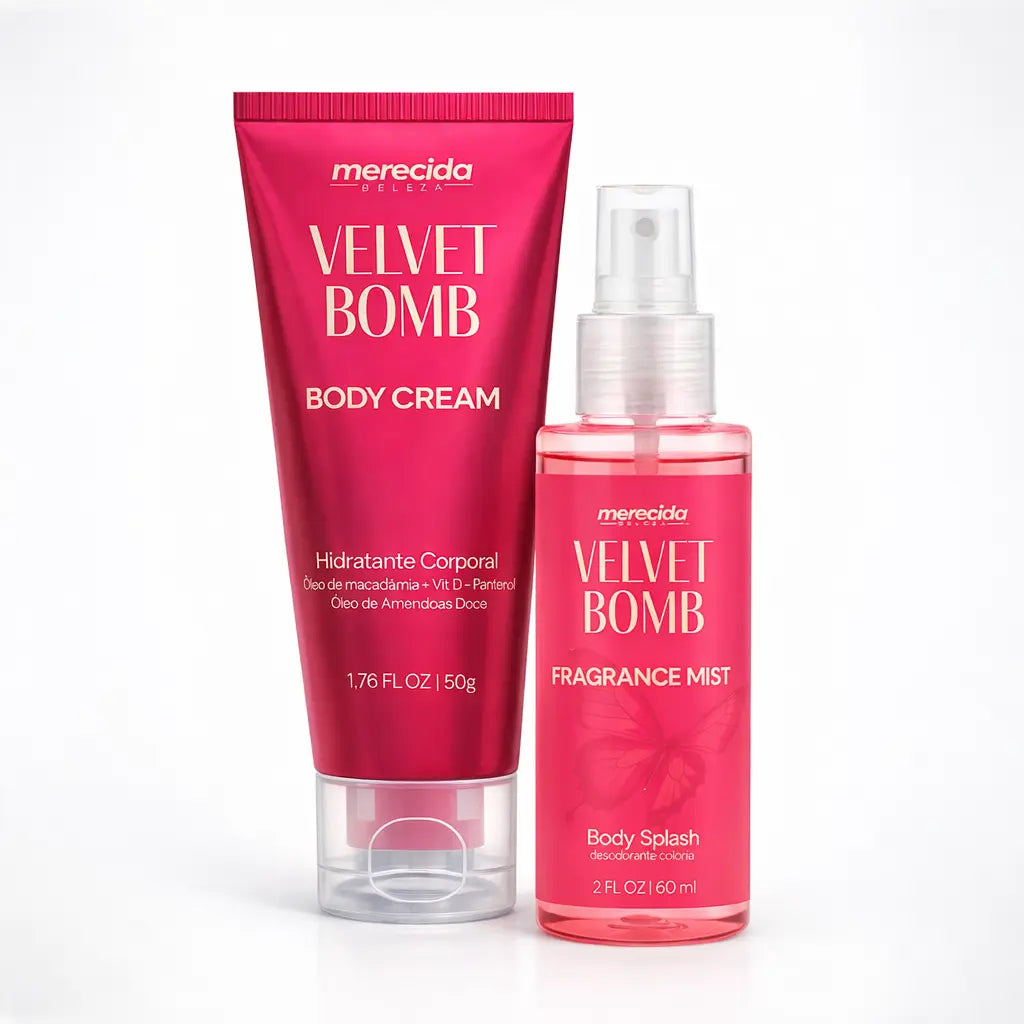 🎁 Kit Body Cream 50g e Body Splash Velvet Bomb 60ml (100% off)