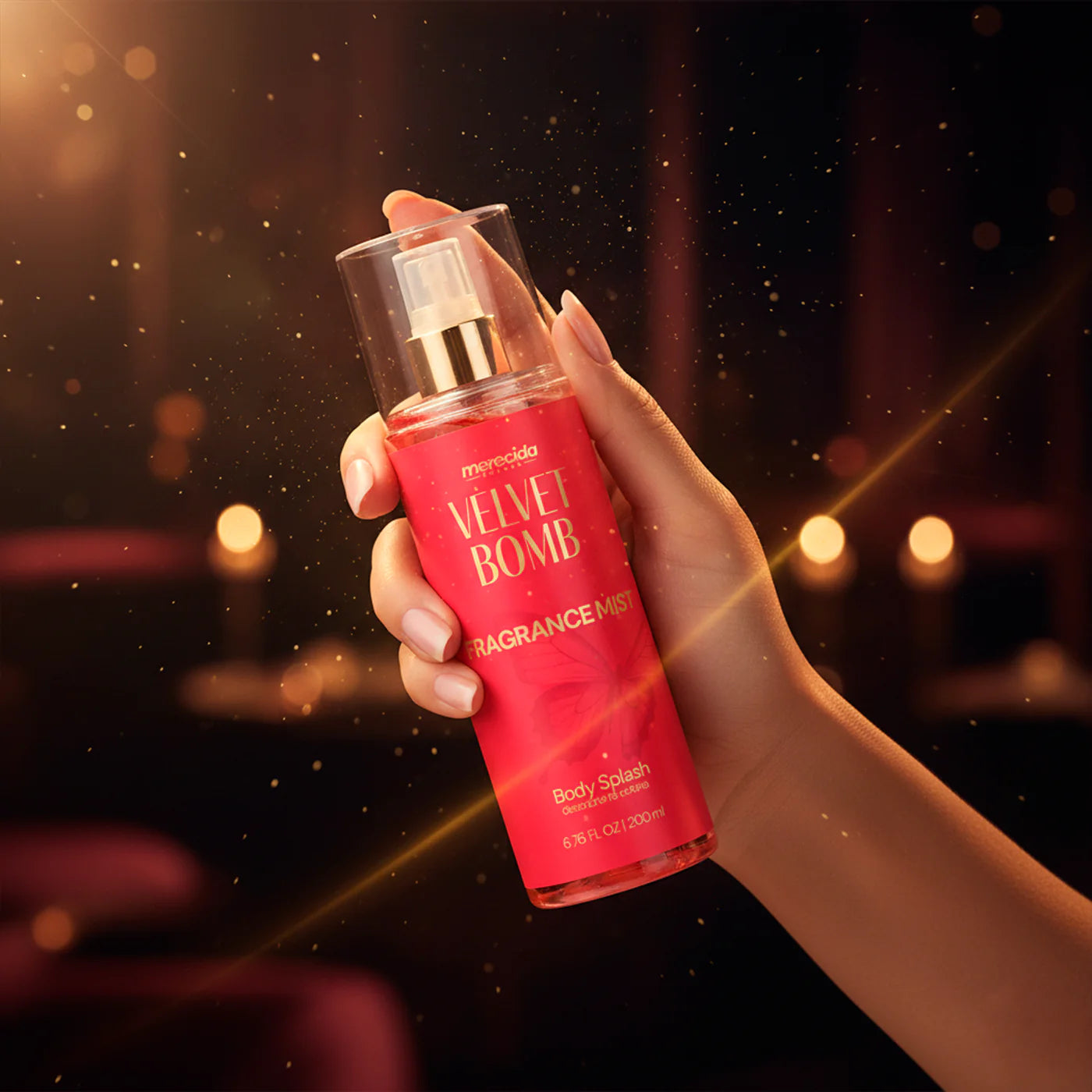 Kit 2 Body Splash Desodorante Colônia 200ml - Golden Sense e Velvet Bomb